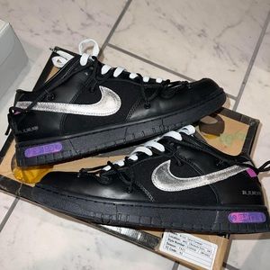 nike dunk low off white lot 50